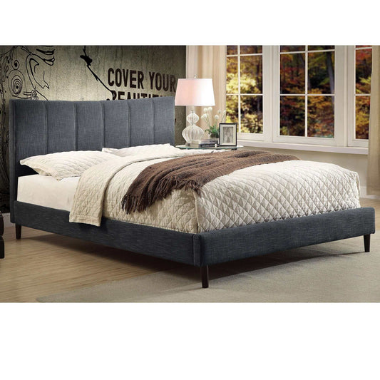 Rimo Platform Bed in Grey