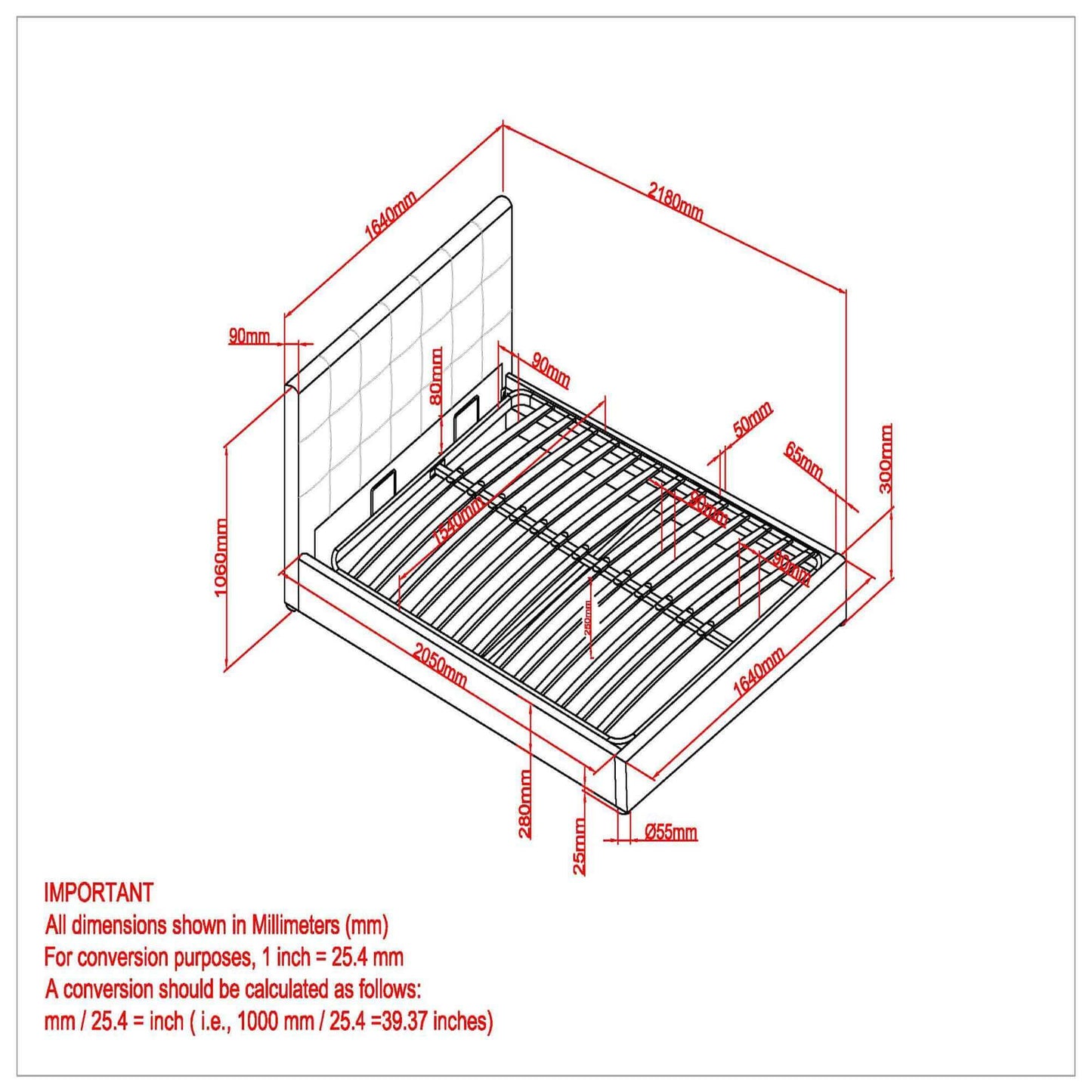 Extara Platform Bed w/Storage in Grey