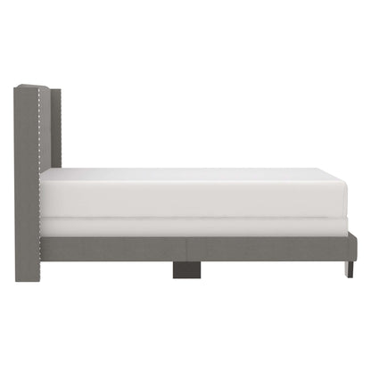 Gunner Bed in Light Grey or Blue Fabric