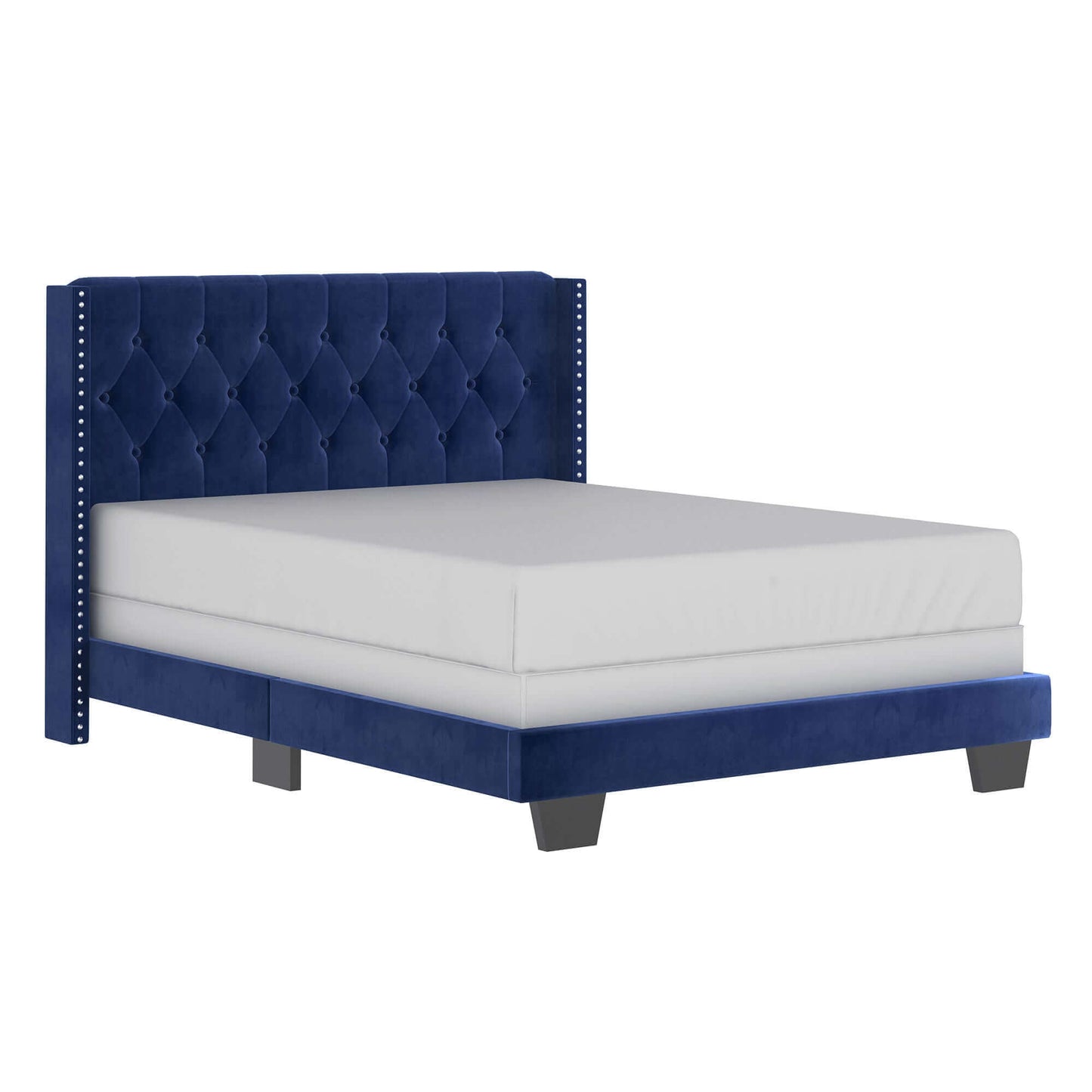 Gunner Bed in Light Grey or Blue Fabric