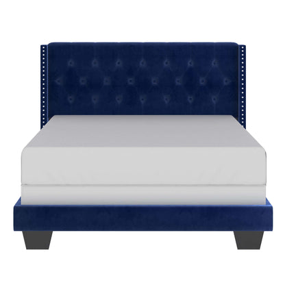 Gunner Bed in Light Grey or Blue Fabric