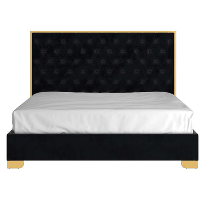 Lucille Bed in Black and Gold or Grey and Silver