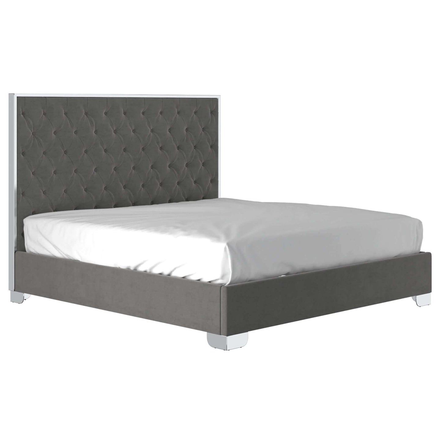 Lucille Bed in Black and Gold or Grey and Silver