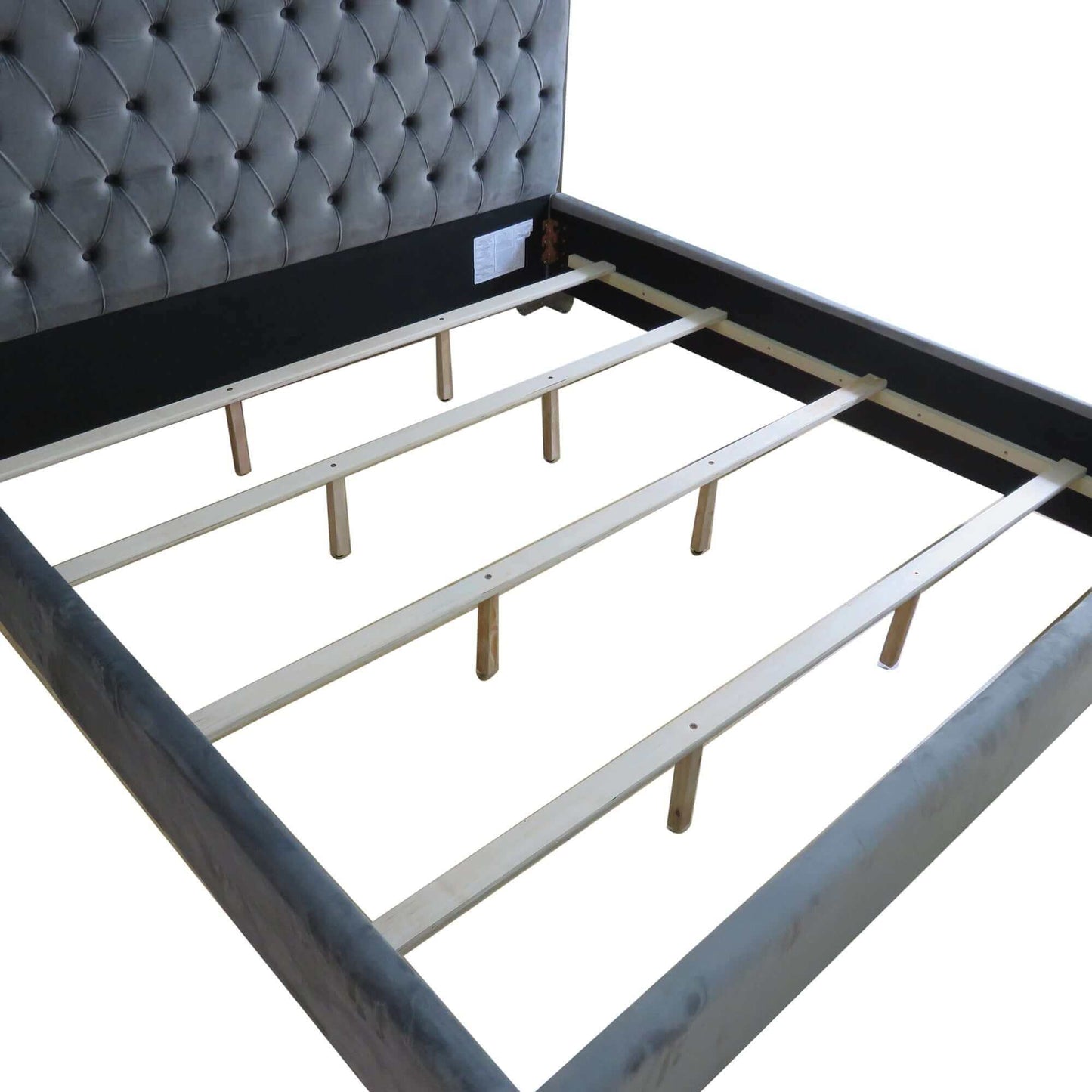 Lucille Bed in Black and Gold or Grey and Silver