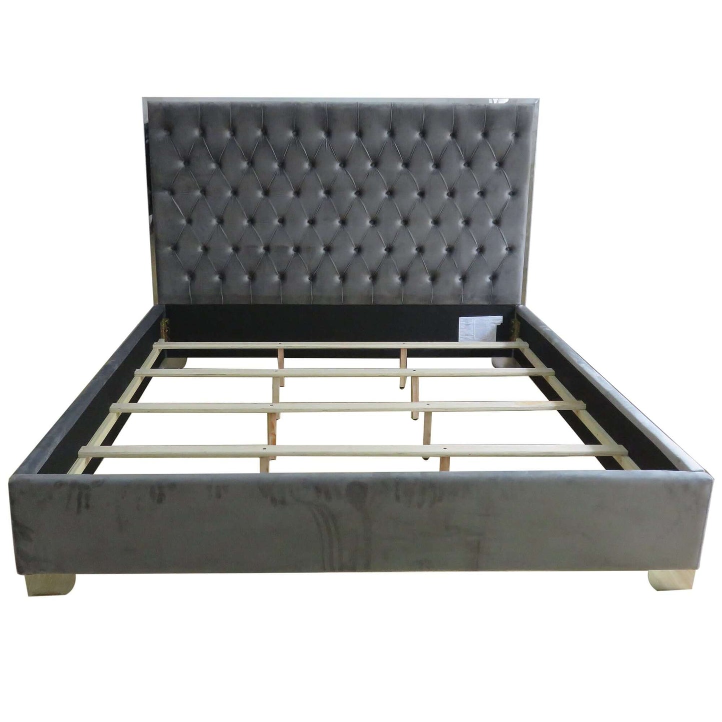 Lucille Bed in Black and Gold or Grey and Silver