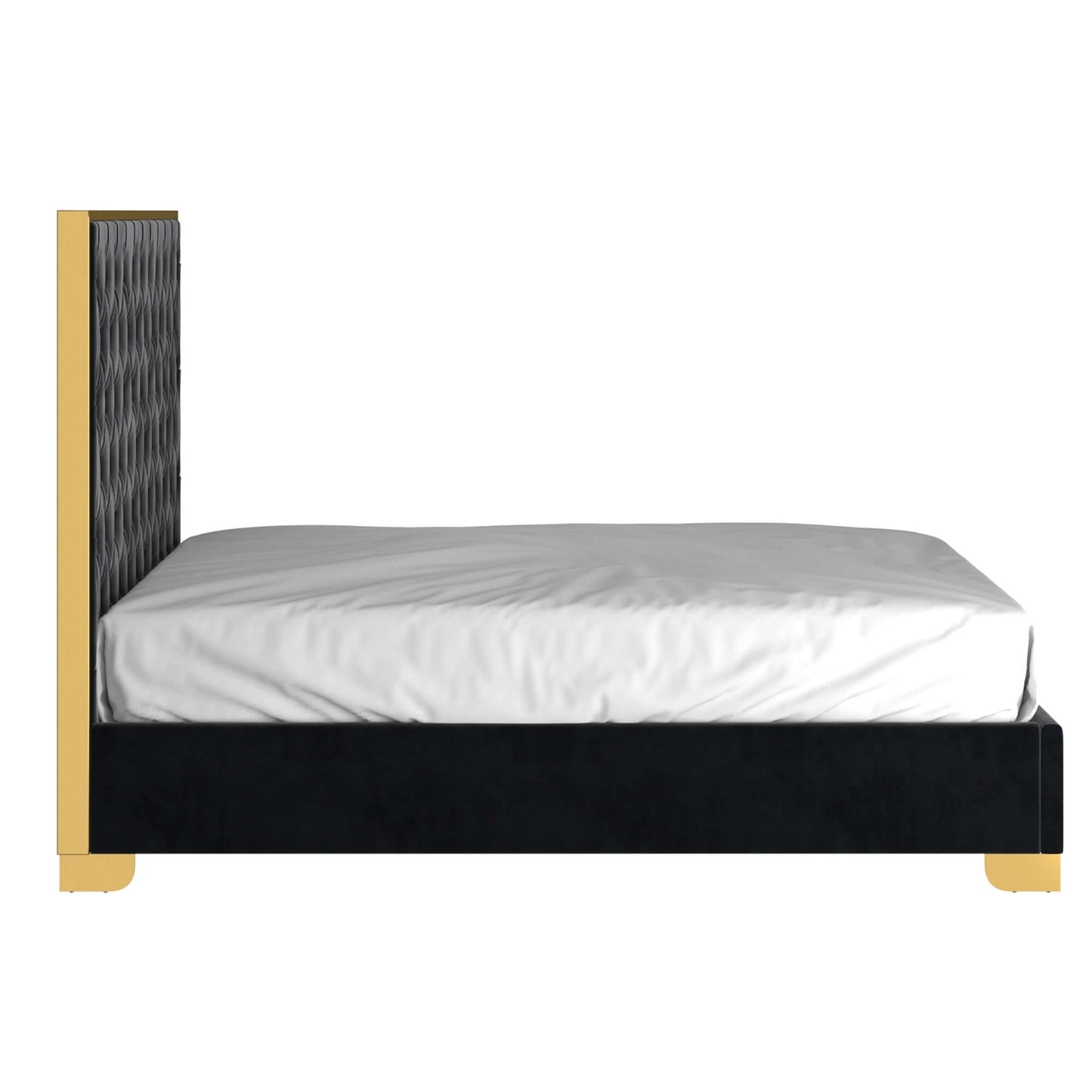 Lucille Bed in Black and Gold or Grey and Silver