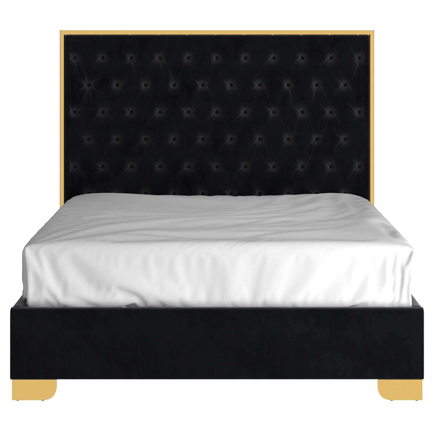 Lucille Bed in Black and Gold or Grey and Silver