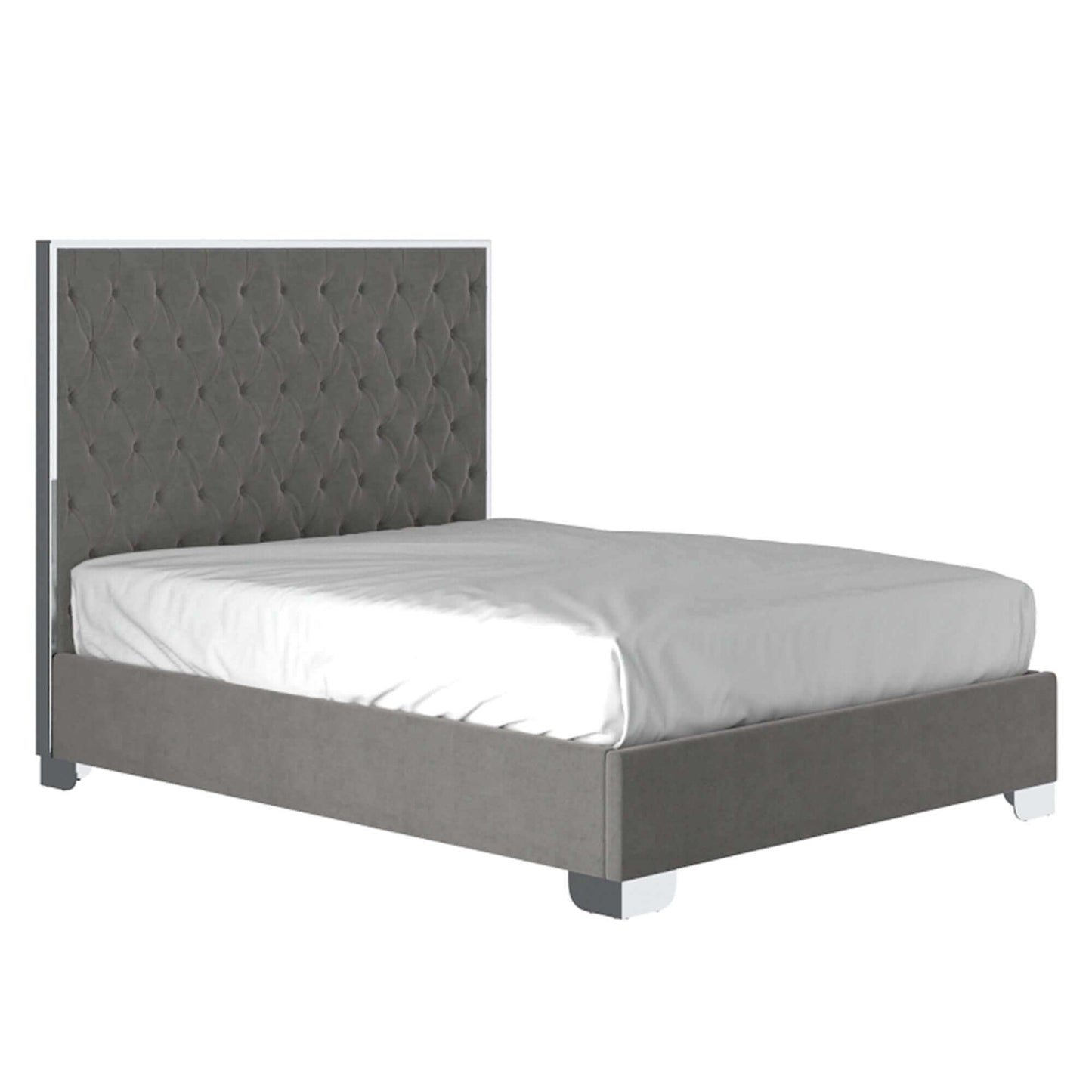 Lucille Bed in Black and Gold or Grey and Silver