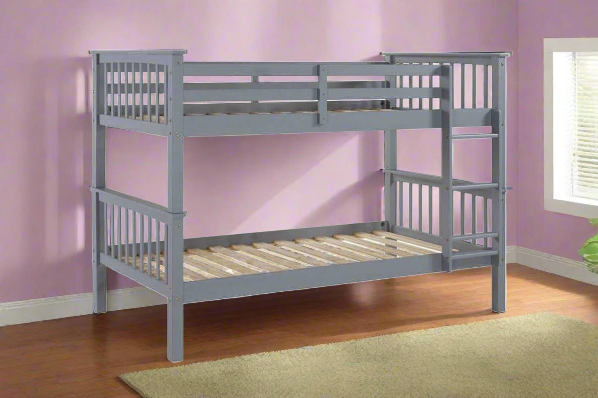 Titus Furniture - T2500 Single Over Single Splitable Bunk Bed - T2500G