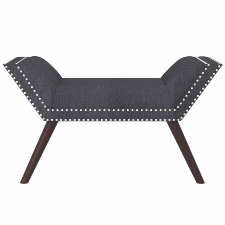 Lana Bench in Grey and Black