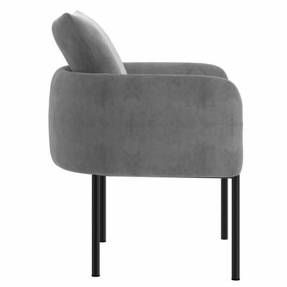 Petrie Accent Chair in Grey and Black (clearance)