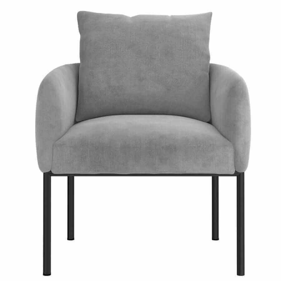 Petrie Accent Chair in Grey and Black (clearance)