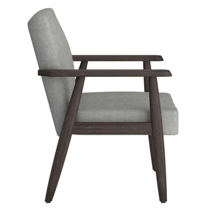 Huxly Accent Chair in Grey and Weathered Brown