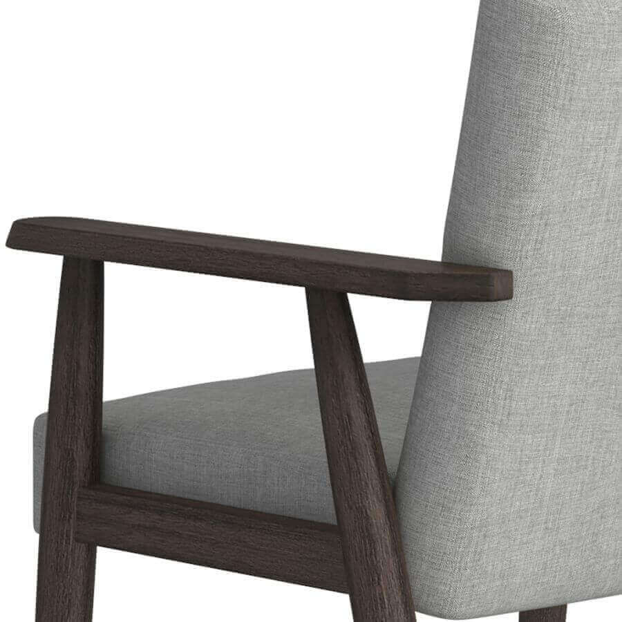 Huxly Accent Chair in Grey and Weathered Brown