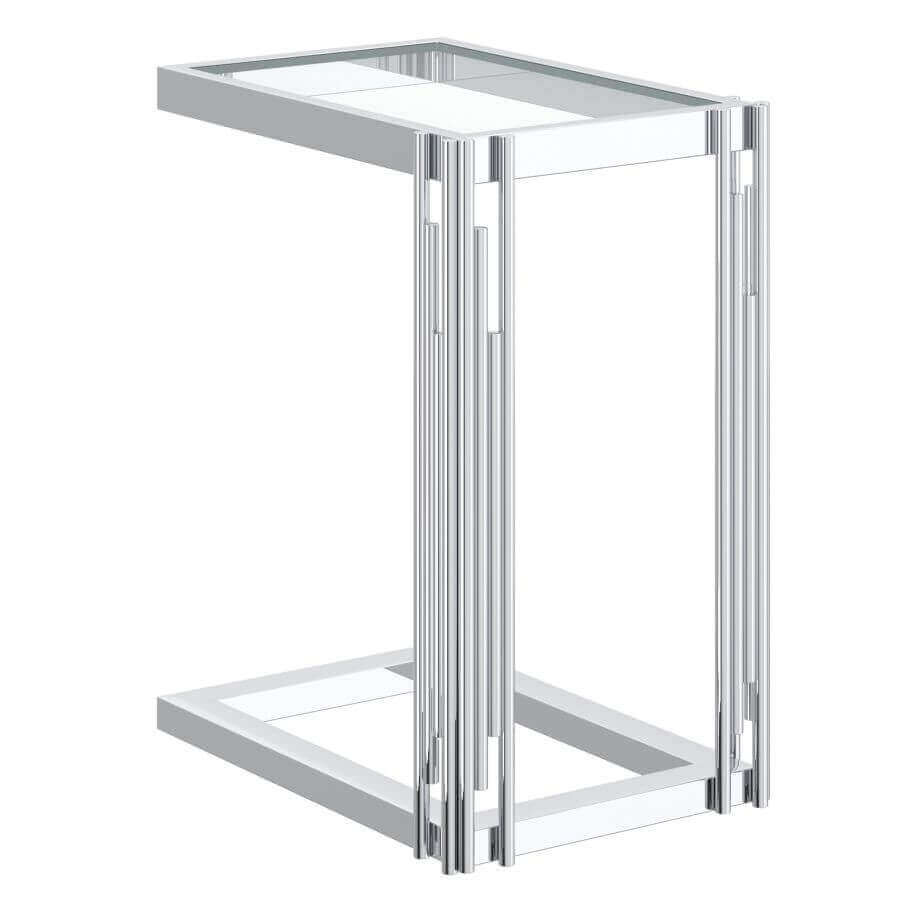 Estrel Small Accent Table in Gold or Silver