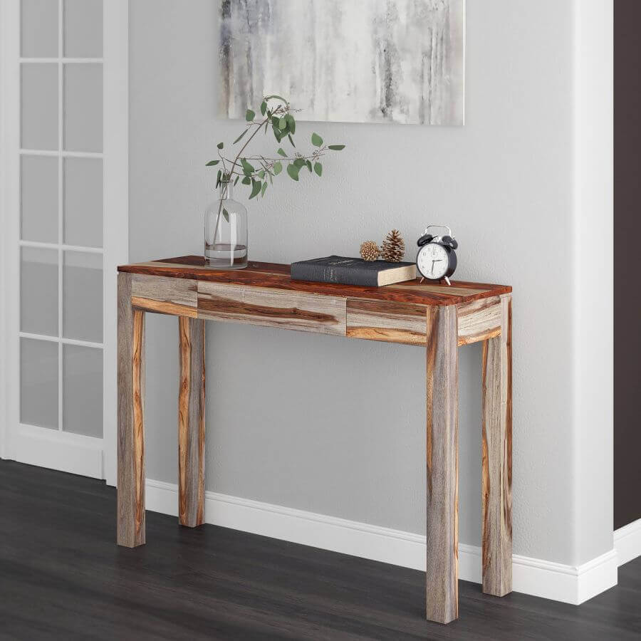 Idris Console/Desk in Grey (clearance)