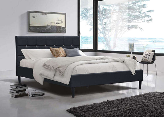 Orlando Black Queen Size or White Double Size Bed