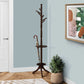 Monarch Specialties - Solid Wood Coat Rack in Cherry Finish with Umbrella Holder - I 2005