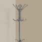 Monarch Specialties - Modern 12 Hook Metal Coat Rack in Silver Chrome Finish - I 2007