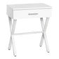 Monarch Specialties - Modern Rubberwood Nightstand with Metal Frame - I 3606