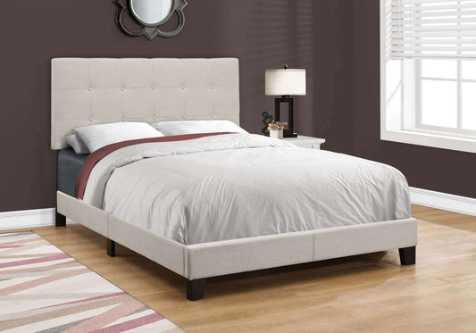 Bed – Twin/ Full / Queen Size / Beige Linen