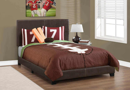 Bed – Twin/ Full / Queen Size / Dark Brown Leather-Look