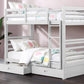 Titus Furniture - T2710 Twin over Twin Storage Bunk Bed - T2710W