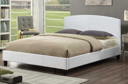 T2350 Leatherette-Clad Platform Bed