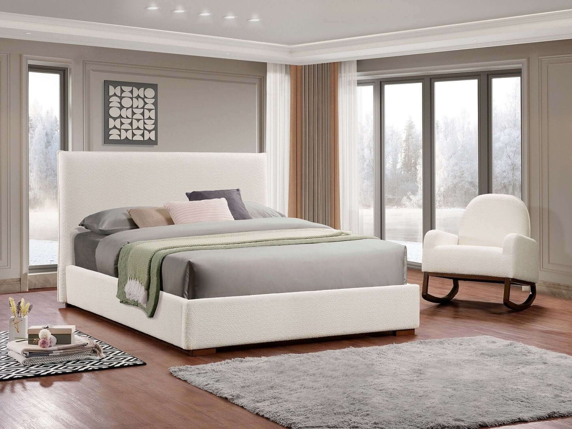 IF-5568 Modern Platform Bed