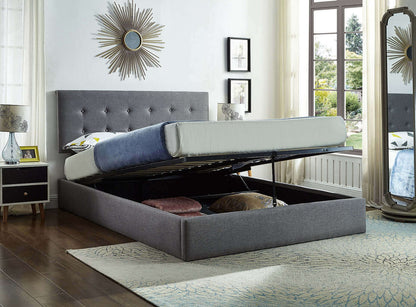 IF 5445 Grey Fabric Storage Bed