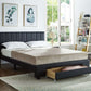 International Furniture Distribution Centre - Black PU Bed with Padded Headboard and Storage Drawer - If 5480 - D