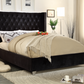 IF 5893 Black Velvet Fabric Bed