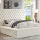 International Furniture Distribution Centre - Creme Velvet Storage Bed Featuring Deep Tufting & 3 Storage Benches - IF 5792 - Q