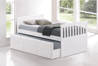 IF 314 Twin Size Wood Captain Bed