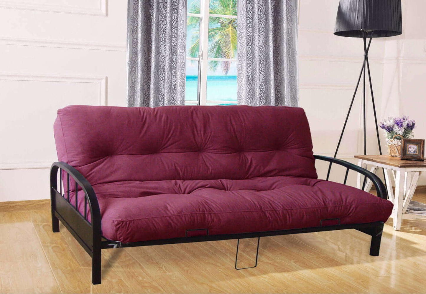 IF 211 Black Metal Futon Frame