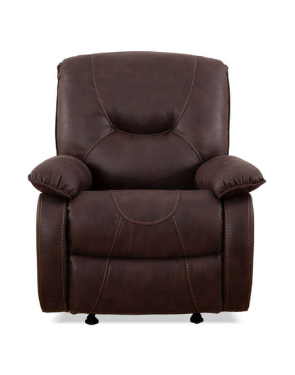 IF 6351 Recliner Brown Elephant Skin Fabric Recliner Chair