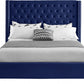 IF 5891 Blue Velvet Fabric Bed