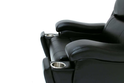 IF 8032 Chair Black Leather Gel Power Recliner Chair