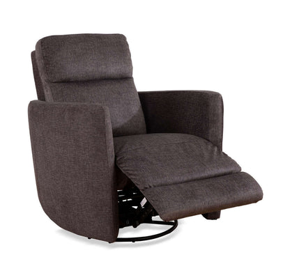 IF 6341-Recliner Gun Metal Fabric Recliner Chair