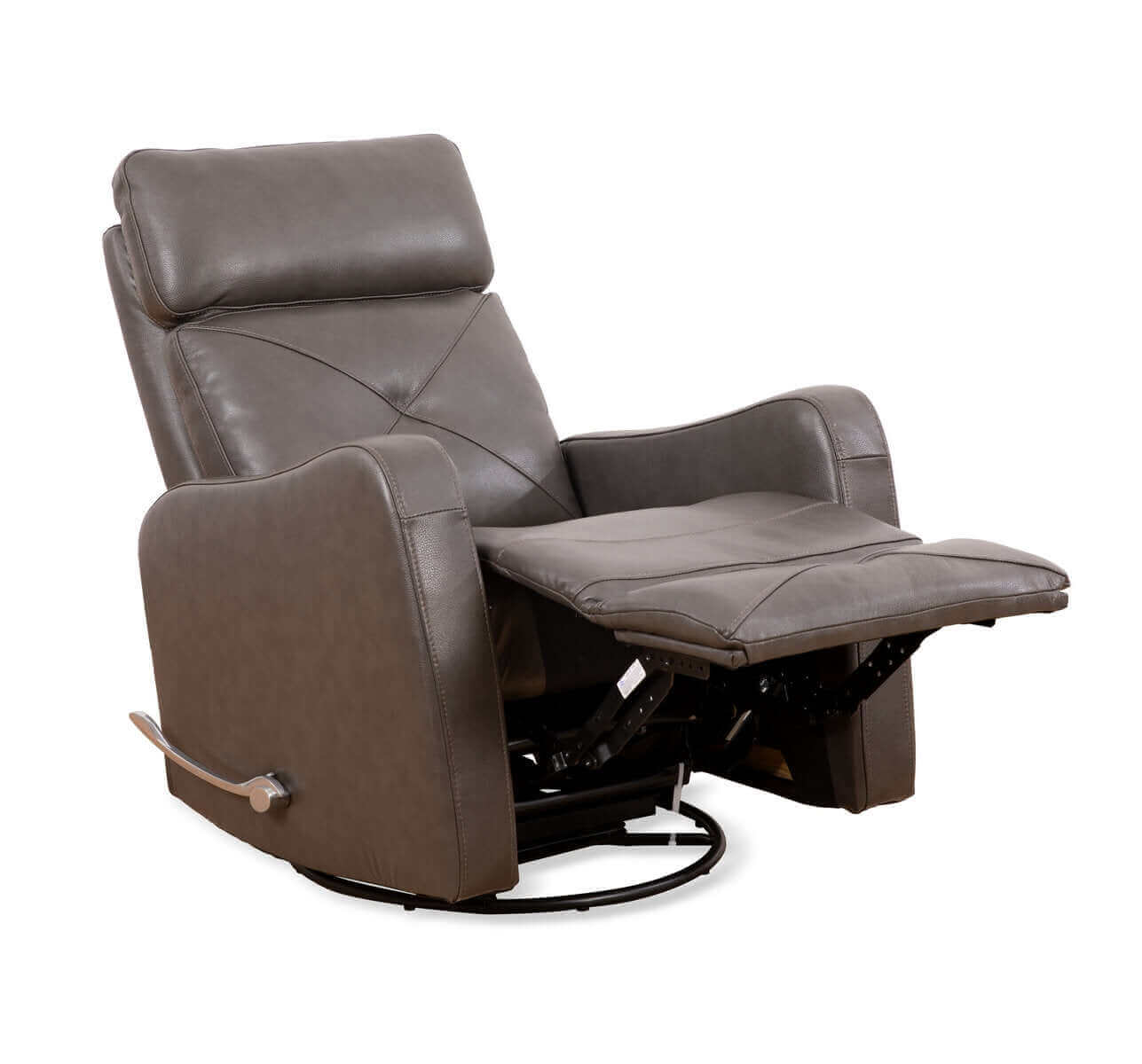 IF-6330 Recliner Soft Charcoal Leather Match Recliner Chair