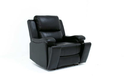 IF 8032 Chair Black Leather Gel Power Recliner Chair