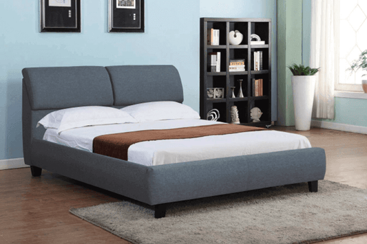 IF 193 Modern Fully Upholstered Panel Bed with Large Headboard Storage