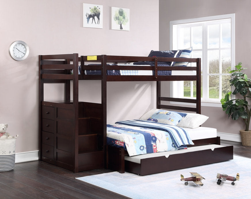 Wooden Staircase Bunk Bed