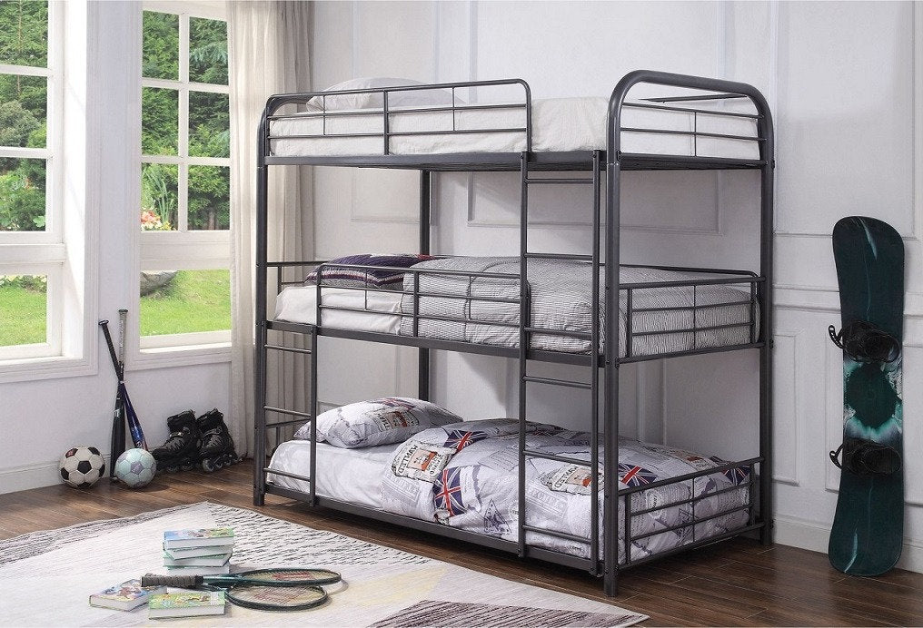 Single Size 3-Tier Bunk Bed