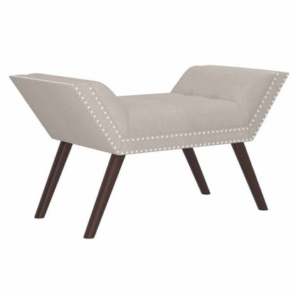 Lana Bench in Beige and Black