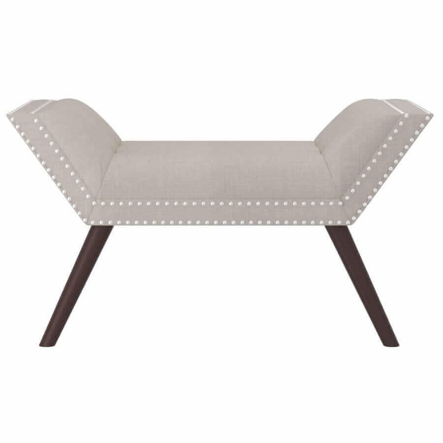 Lana Bench in Beige and Black