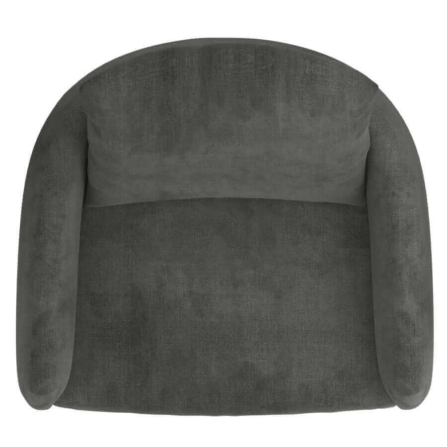 Petrie Accent Chair in Charcoal and Black