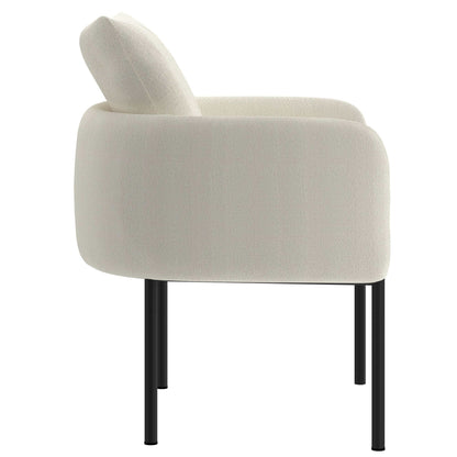 Zana Accent Chair in Cream and Black