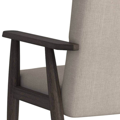 Huxly Accent Chair in Beige and Weathered Brown