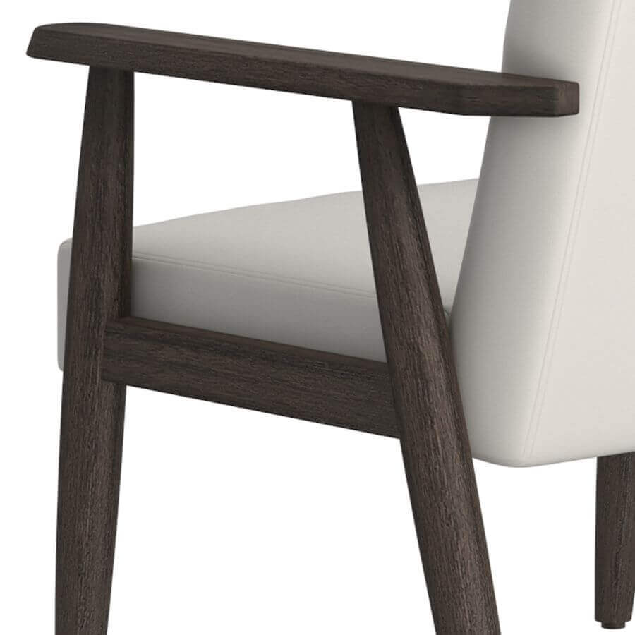 Wilder Accent Chair in Grey-Beige and Weathered Brown